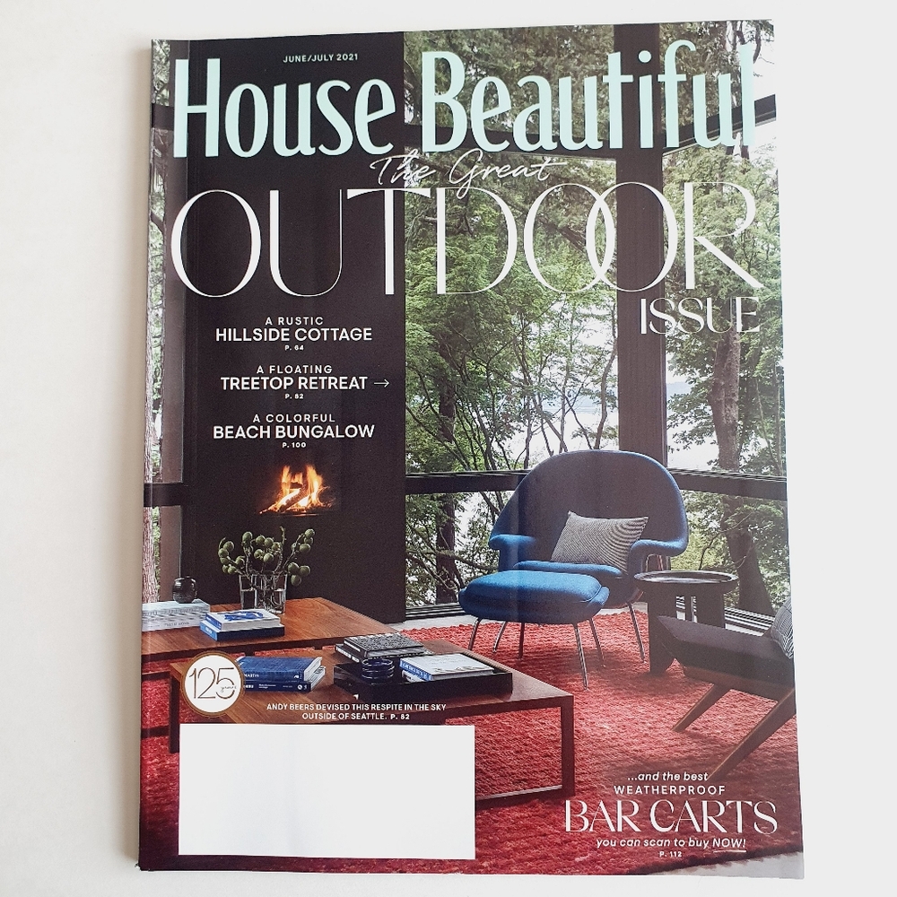 House Beautiful Magazine June, 2021 - The Great Outdoor Issue - Treetop Retreat